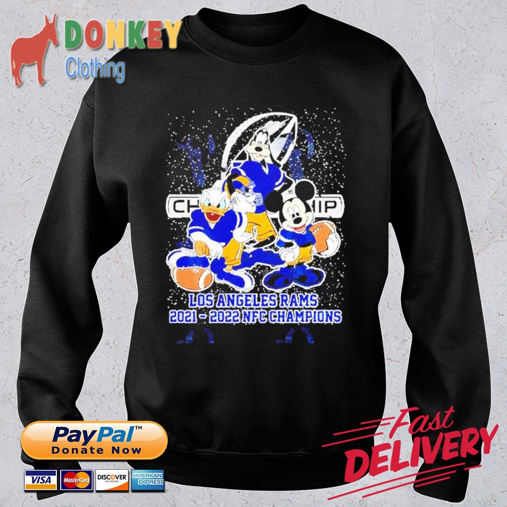 Mickey Mouse Los Angeles Rams NFC Champions 2021 2022 shirt