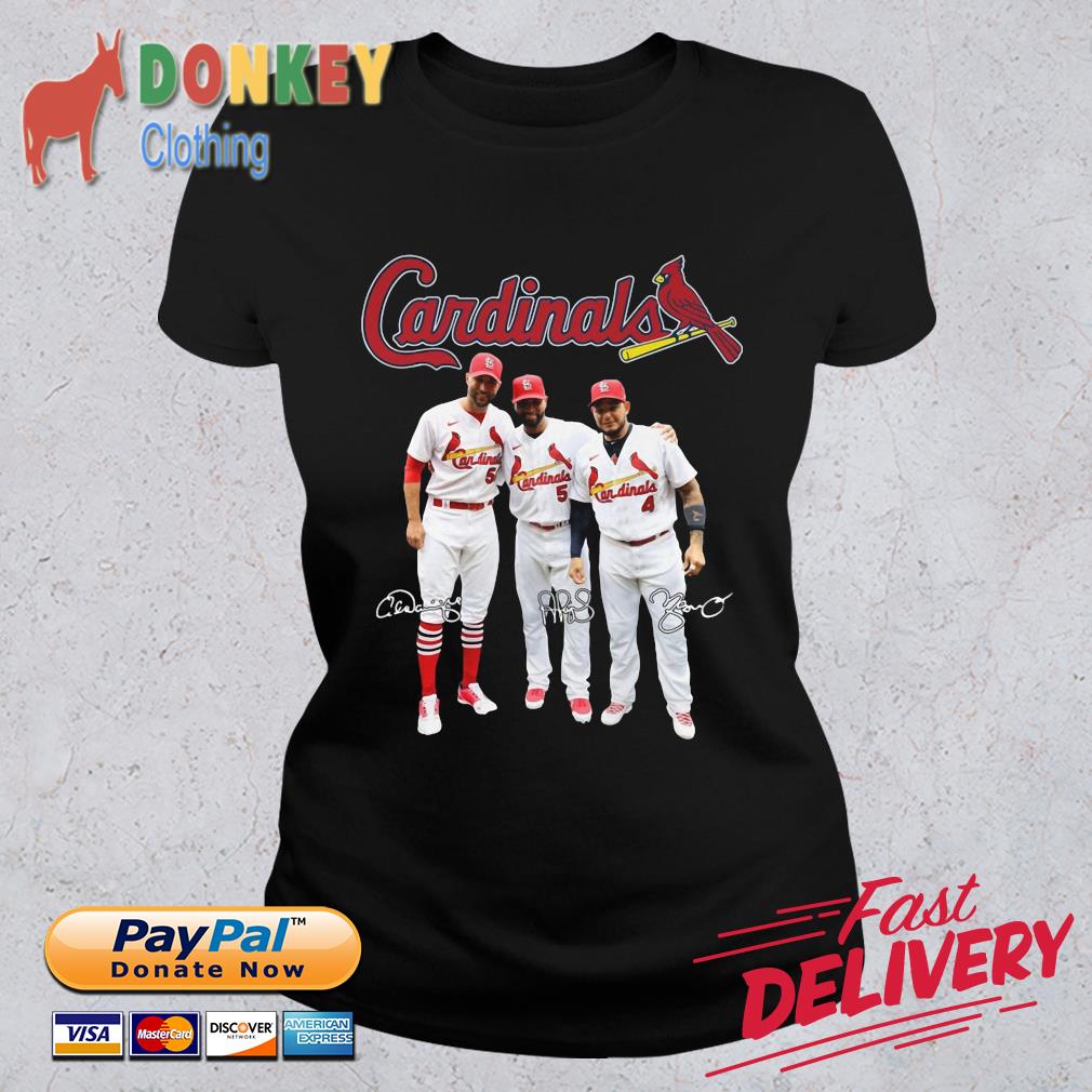 St.Louis Cardinals T Shirt Adam Wainwright Albert Pujols Yadier Molina  Medium M