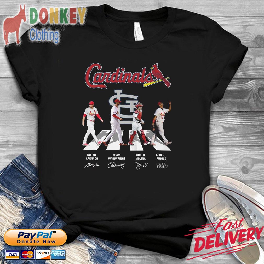 St Louis Cardinals Adam Wainwright Albert Pujols And Yadier Molina The Last  Dance 2022 Signatures Shirt, hoodie, sweater, ladies v-neck and tank top