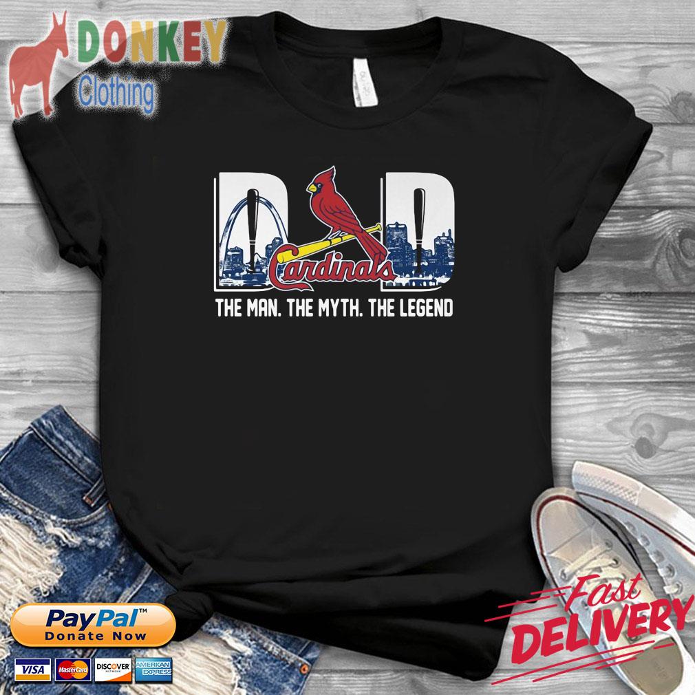 st. Louis Cardinals Dad the man the myth the legend shirt - Kingteeshop