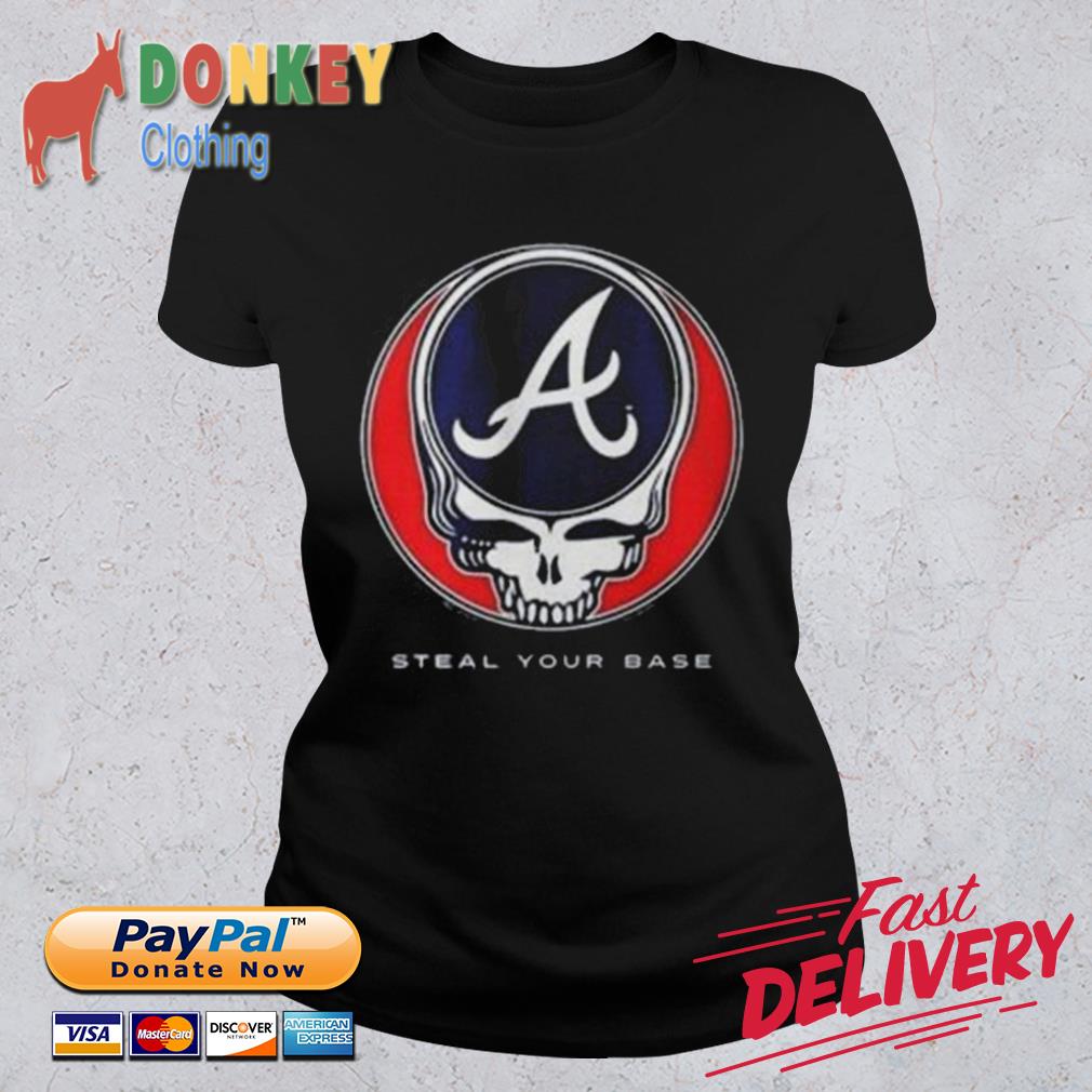 Atlanta Braves Grateful Dead Steal Your Face Shirt - High-Quality