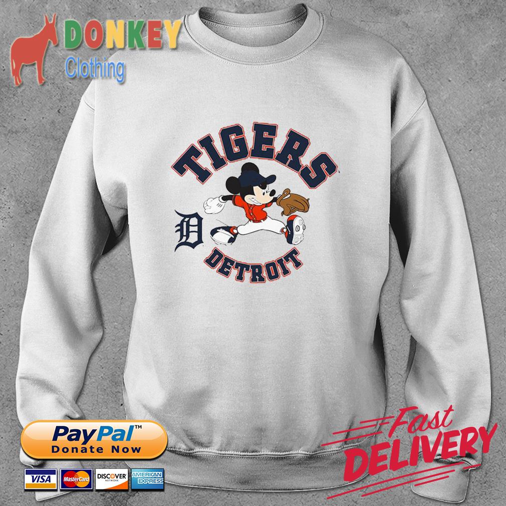 MLB Detroit Tigers Gonna Hate Mickey Mouse Disney Baseball T-Shirt Sweatshirt  Hoodie