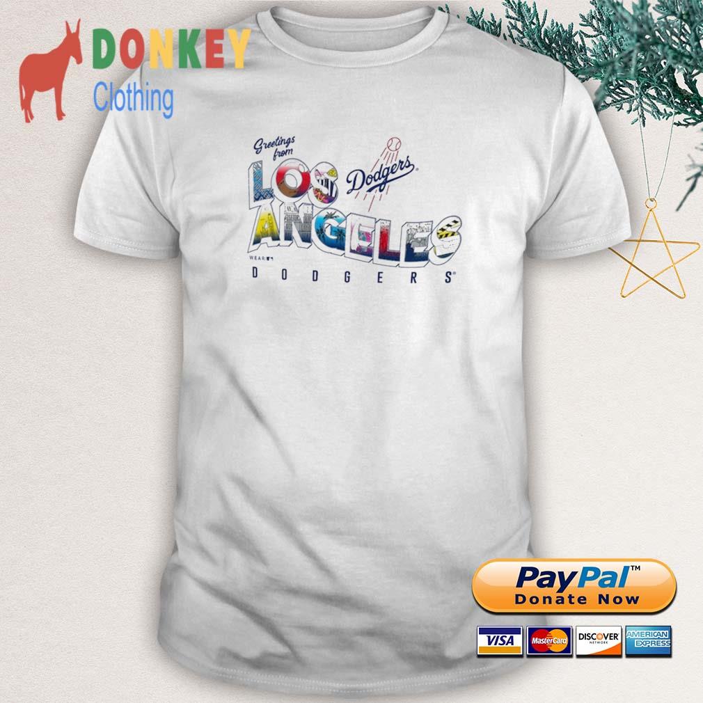 Women's WEAR by Erin Andrews White Los Angeles Dodgers Greetings