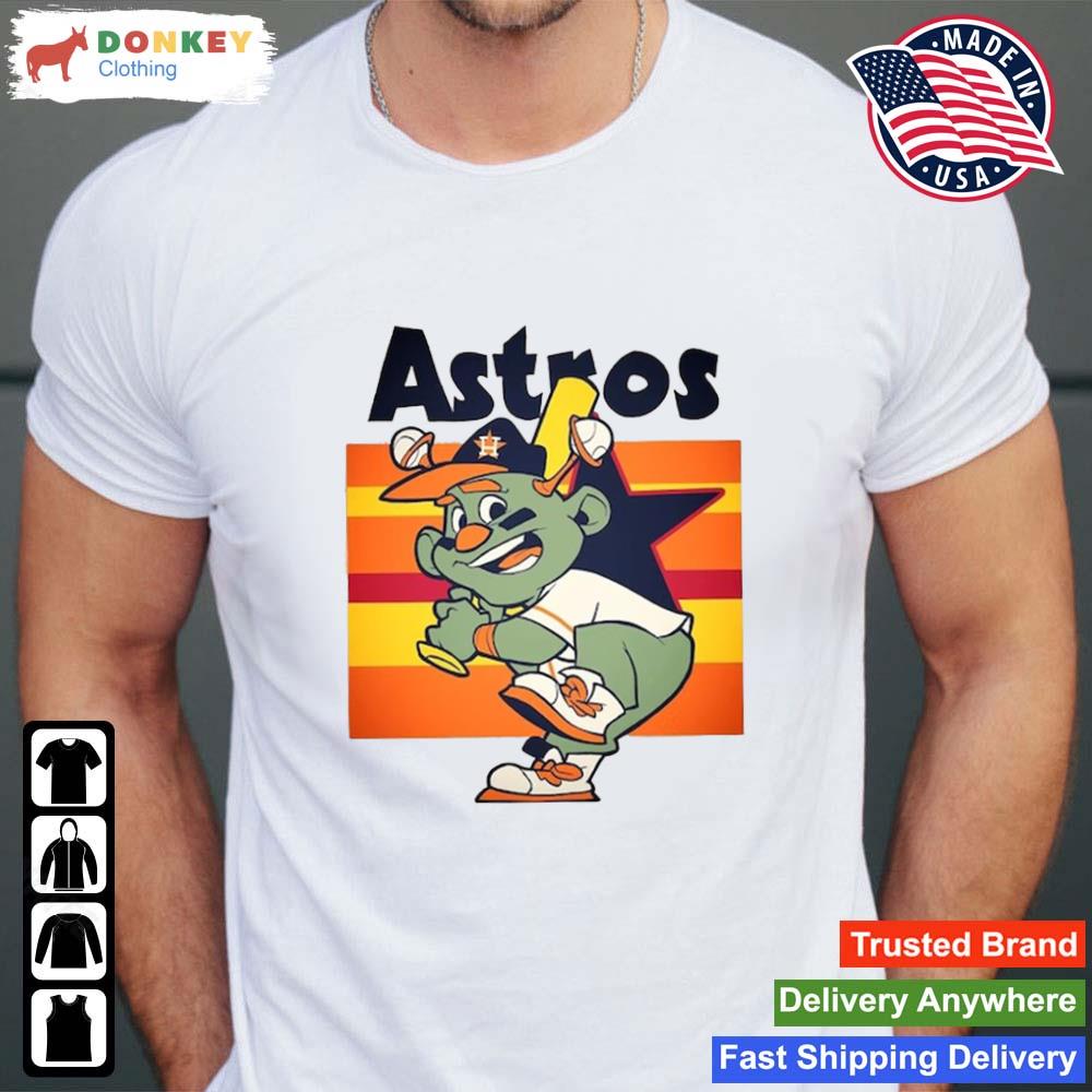 Official houston astros world series 2022 baseball orbit mascot we want  houston vintage T-shirt, hoodie, tank top, sweater and long sleeve t-shirt