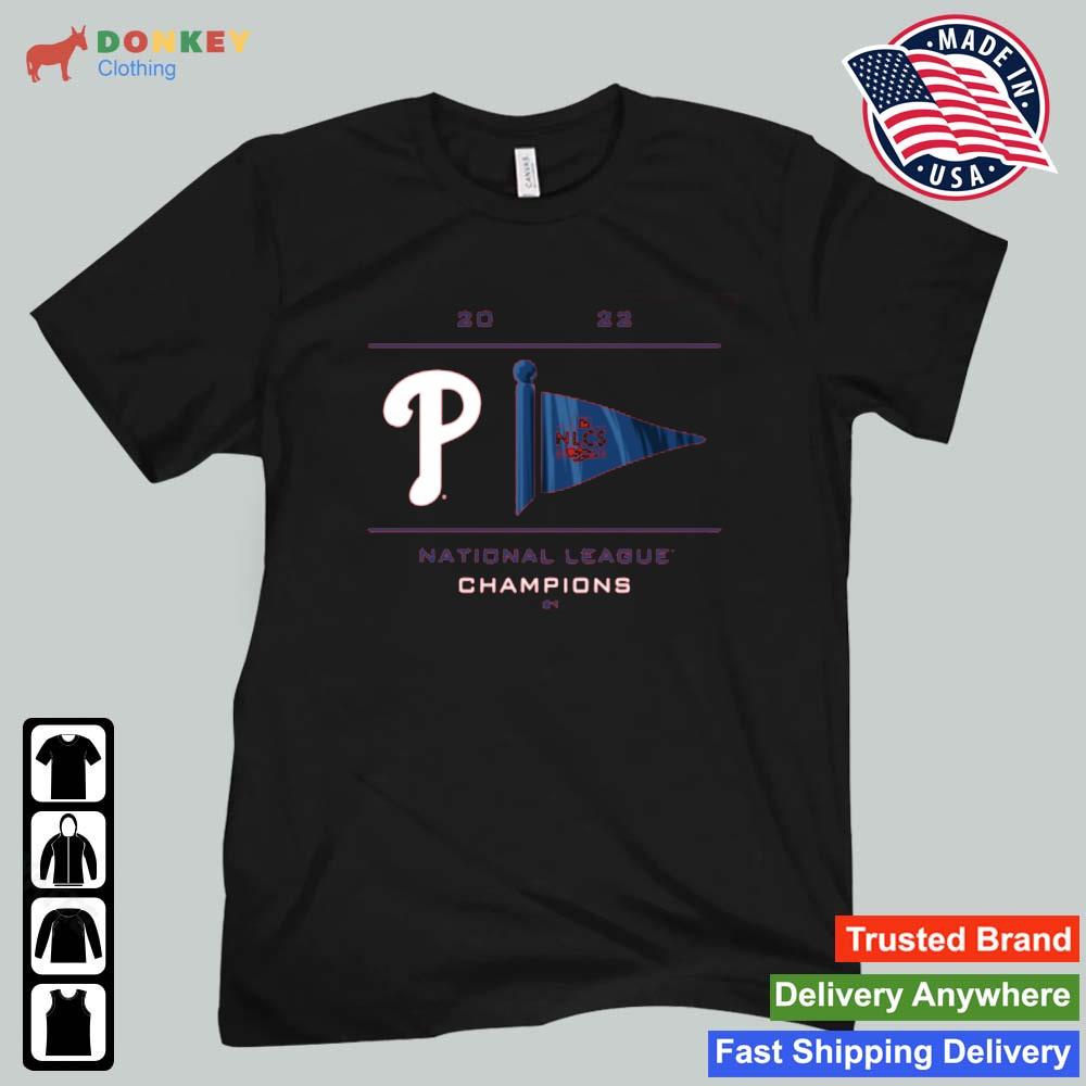 MLB Philadelphia Phillies 2022 National League Champions Pennant Shirt -  Kingteeshop