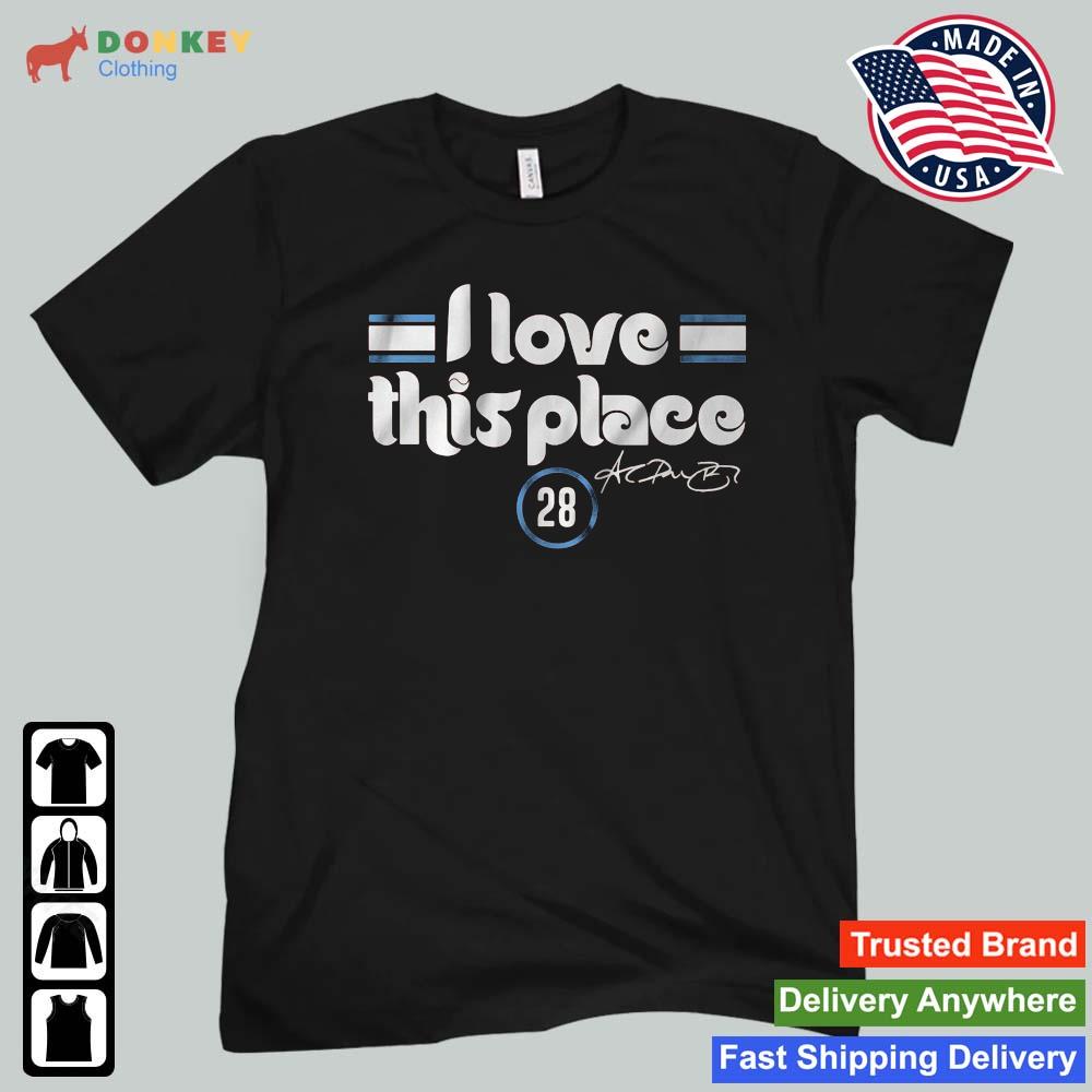 Alec Bohm Philadelphia Phillies baseball I love this place signature T-shirt,  hoodie, sweater, long sleeve and tank top