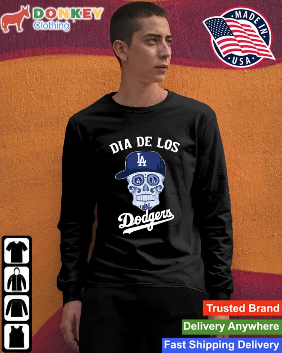 Dia De Los Dodgers sugar skull shirt, hoodie, sweater, longsleeve