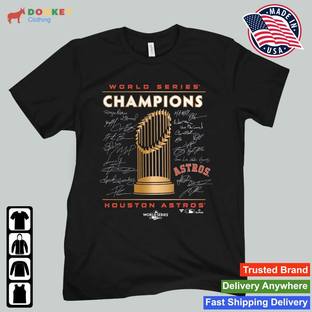 Houston Astros 2022 World Series Champions Signature Roster T