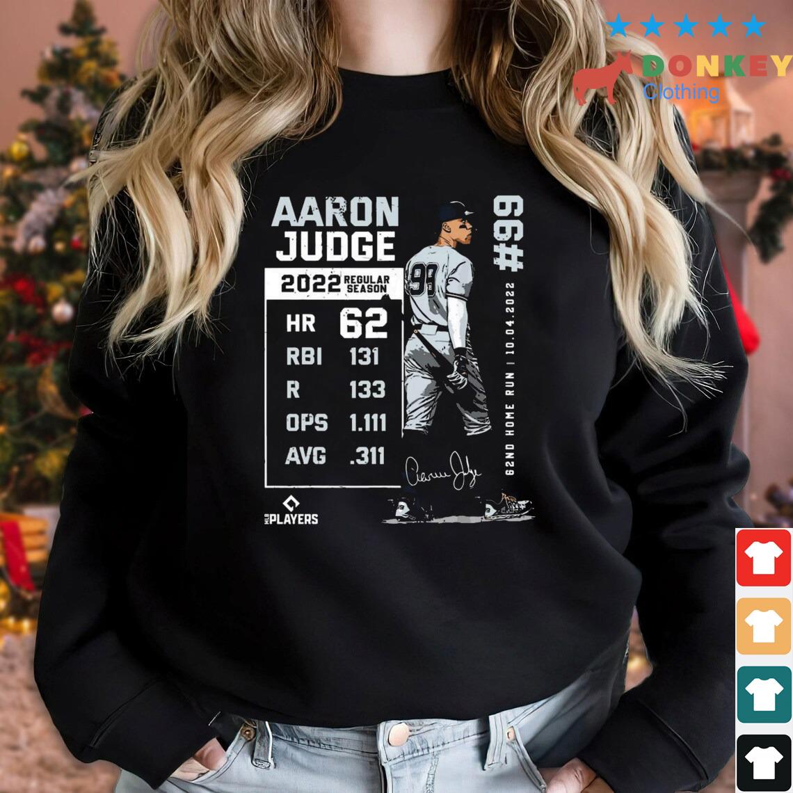 Aaron Judge AL Single-Season 62 Home Run Record Shirt, hoodie, sweater,  long sleeve and tank top