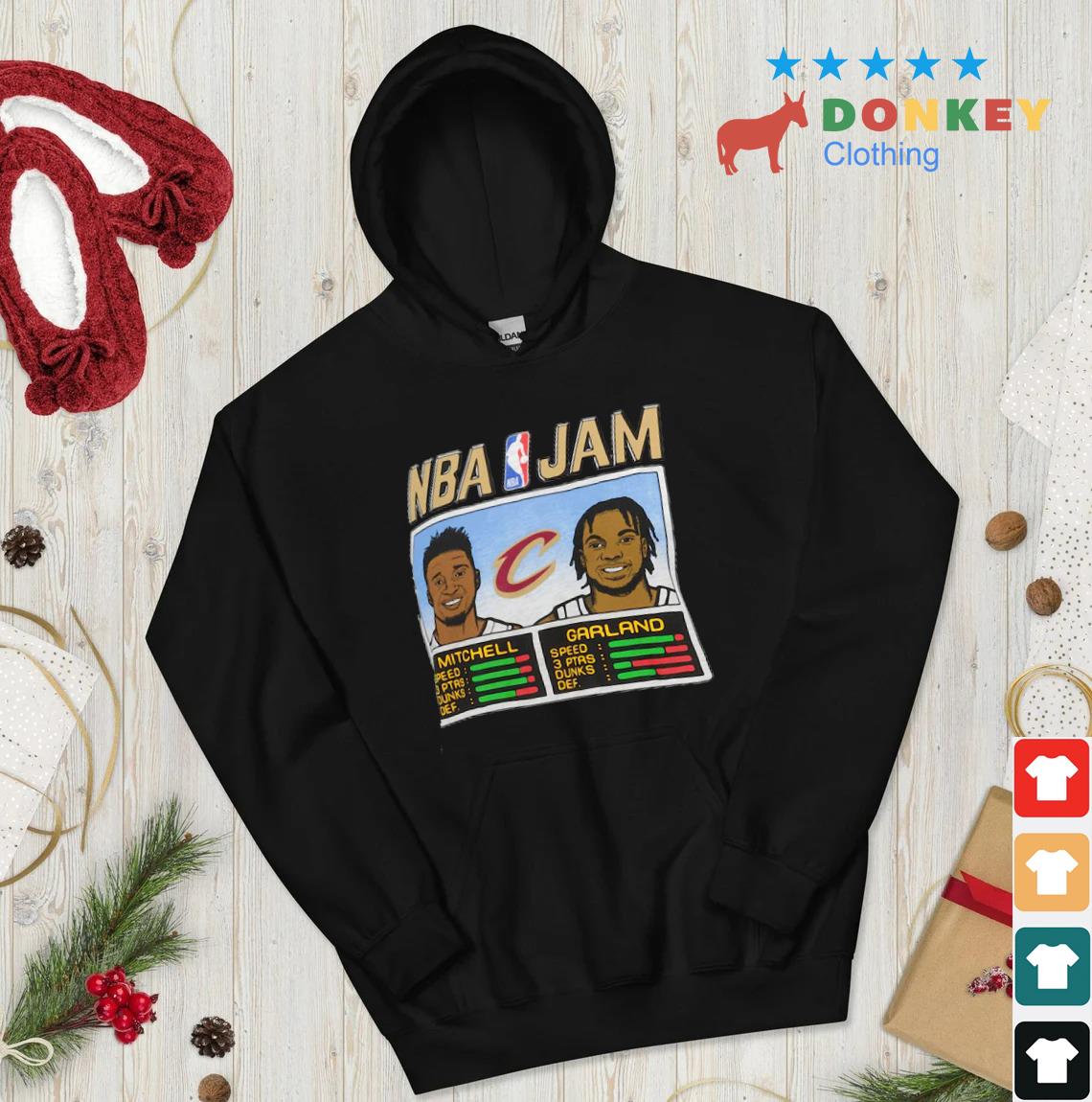 NBA jam cavs mitchell and garland T-shirts, hoodie, sweater, long sleeve  and tank top