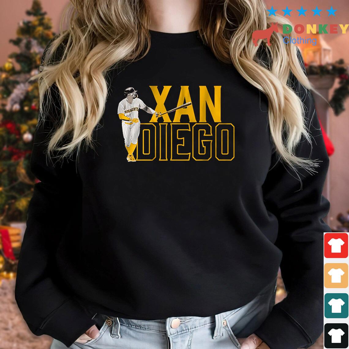 Xander Bogaerts 2 San Diego Padres baseball player action pose signature  outline city name shirt, hoodie, sweater, long sleeve and tank top