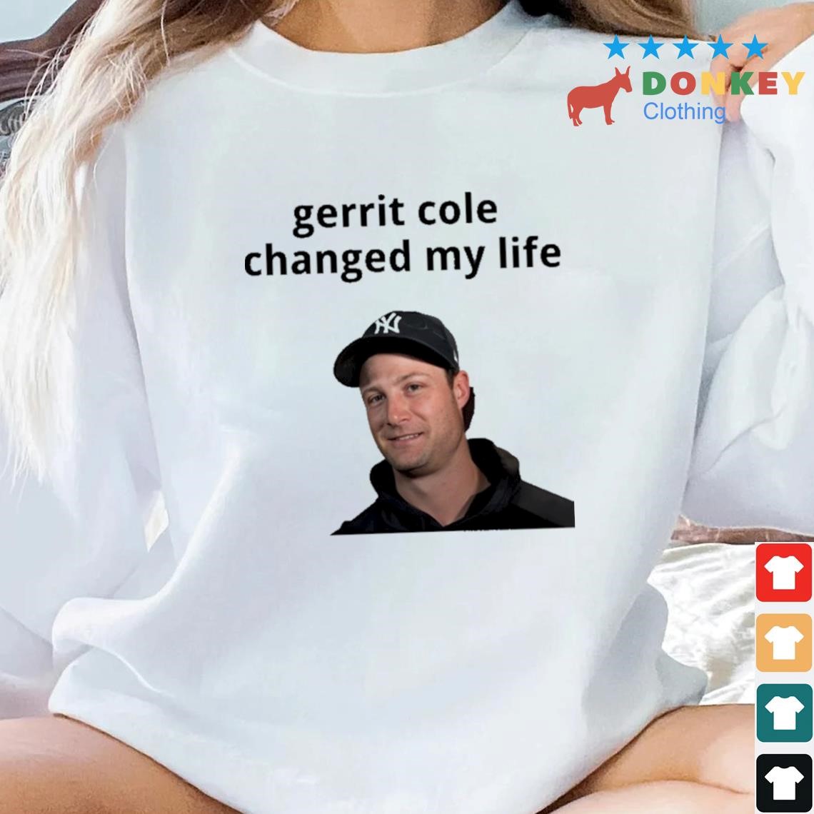 Official Kreidtastrophe Gerrit Cole Changed My Life Shirt, hoodie, sweater,  long sleeve and tank top