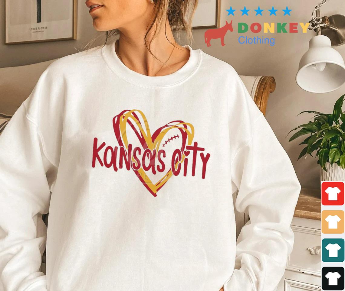 Kansas City Chiefs Football Hearts Mascot Clipart Shirt, hoodie, sweater,  long sleeve and tank top