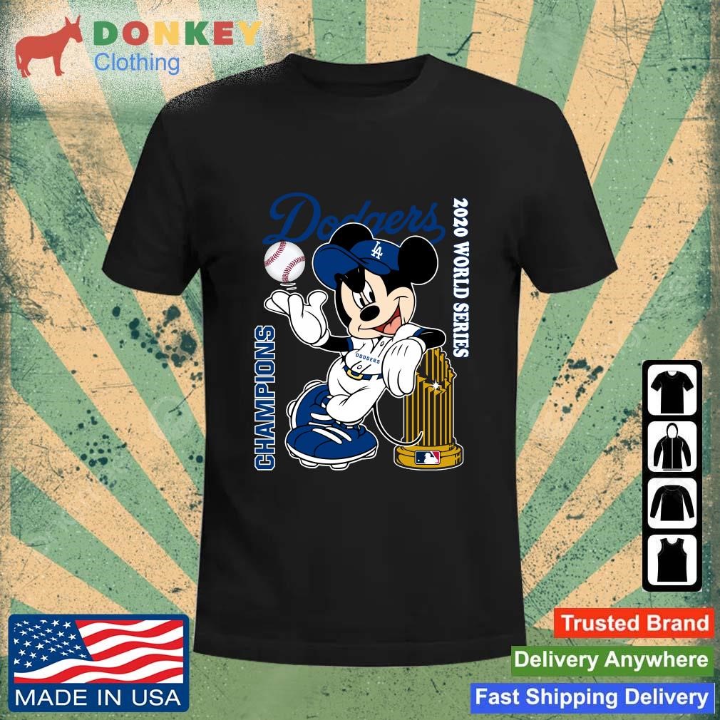 Los Angeles Dodgers Mickey Mouse Champions 2020 World Series shirt