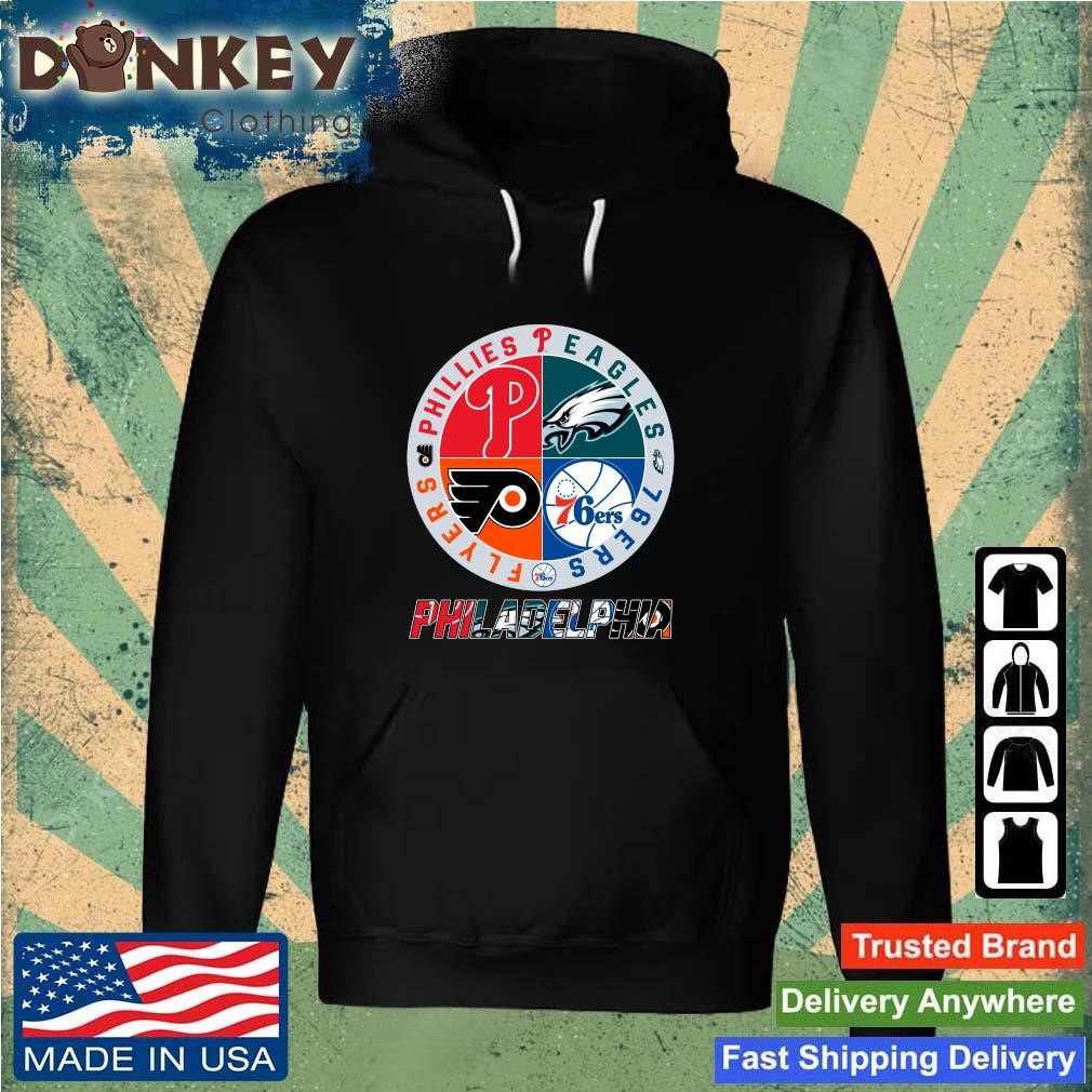 Philly Sports Eagles Phillies Flyers Sixers Shirt,Sweater, Hoodie, And Long  Sleeved, Ladies, Tank Top