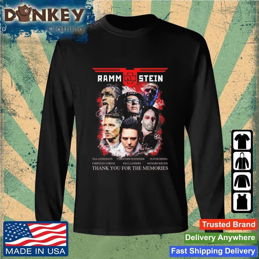 Rammstein band signatures American flag shirt, hoodie, sweater, long sleeve  and tank top