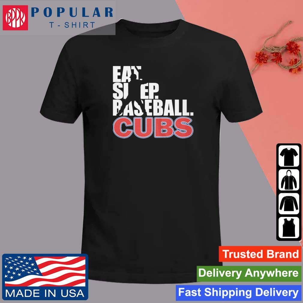 Eat sleep baseball Chicago Cubs 2023 shirt, hoodie, sweater, long