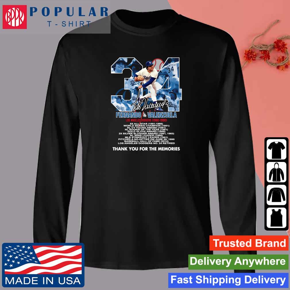 Emblem Crew Los Angeles Dodgers Fernando Valenzuela Shirt, hoodie