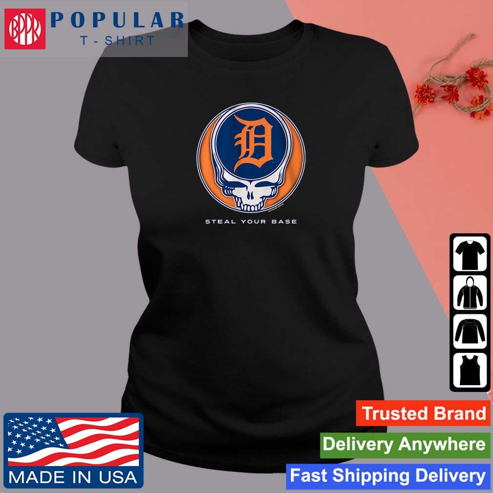 MLB Detroit Tigers Baseball Grateful Dead Bear Shirt, hoodie