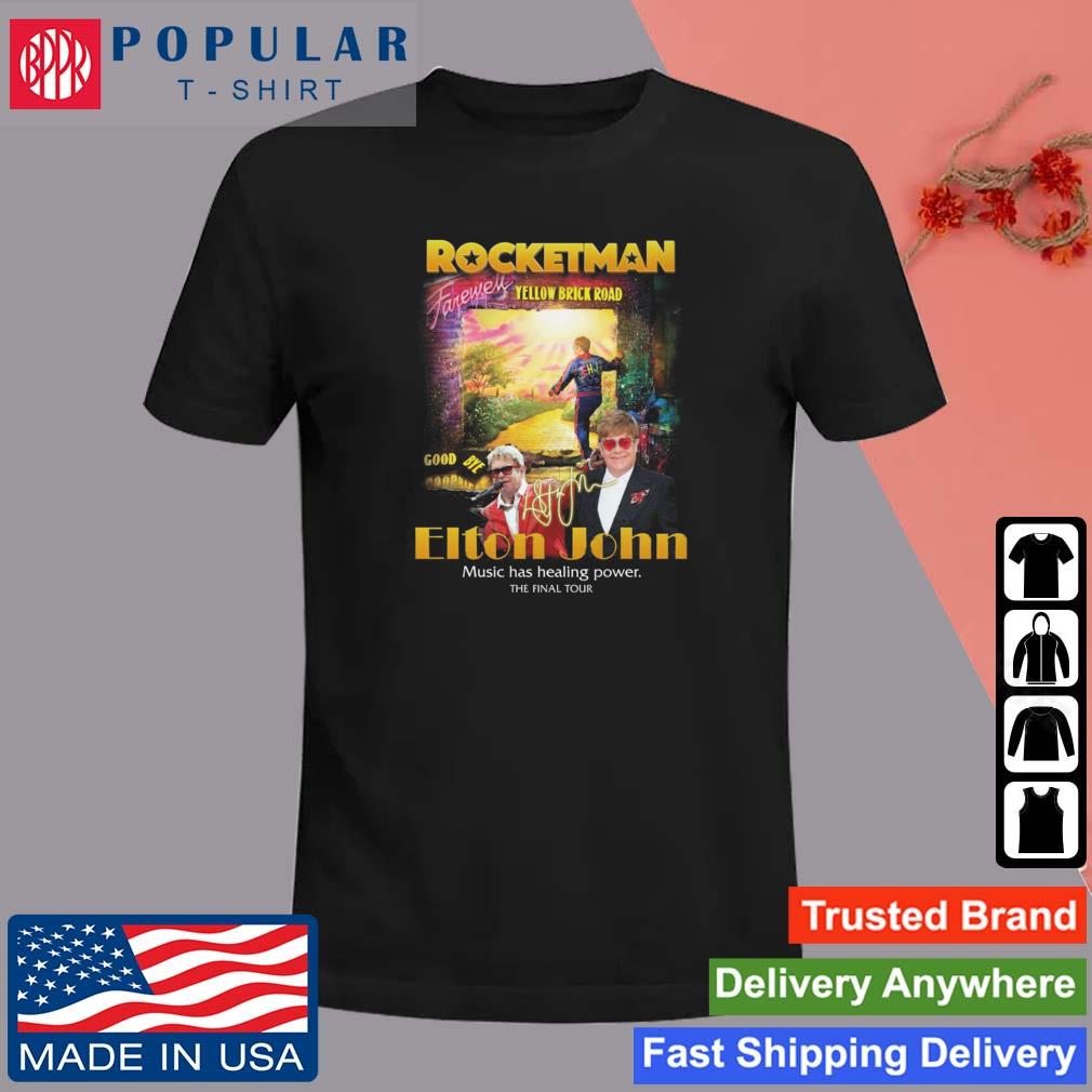Rocket Man Elton John Yellow Brick Road The Final Tour T Shirt - Growkoc