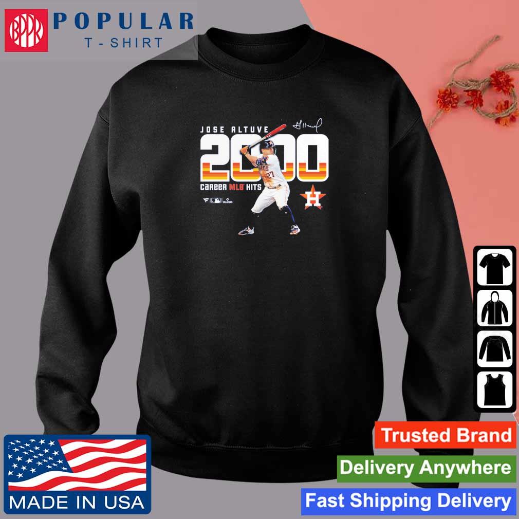 Official jose altuve houston astros 2000 career hits T-shirt, hoodie,  sweater, long sleeve and tank top
