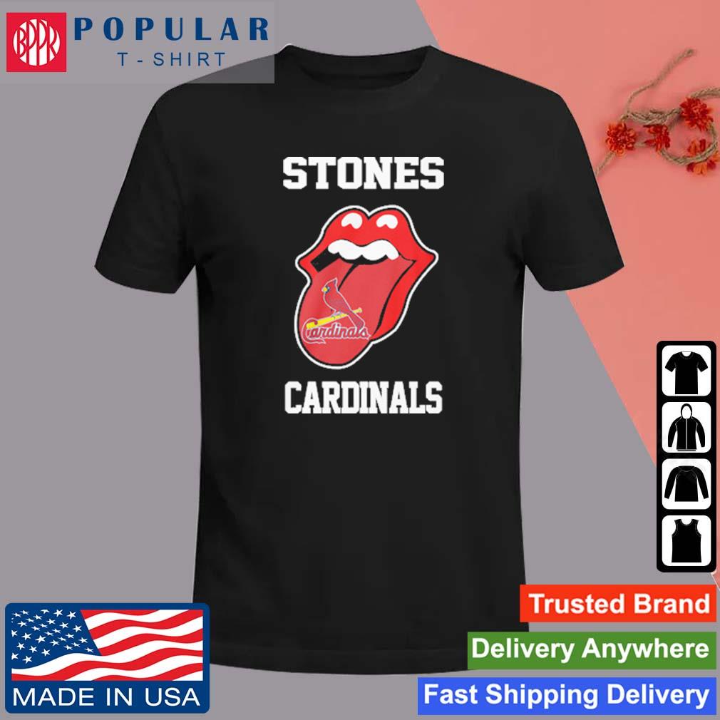 The Rolling Stones St Louis Cardinals Lips Shirt - High-Quality Printed  Brand