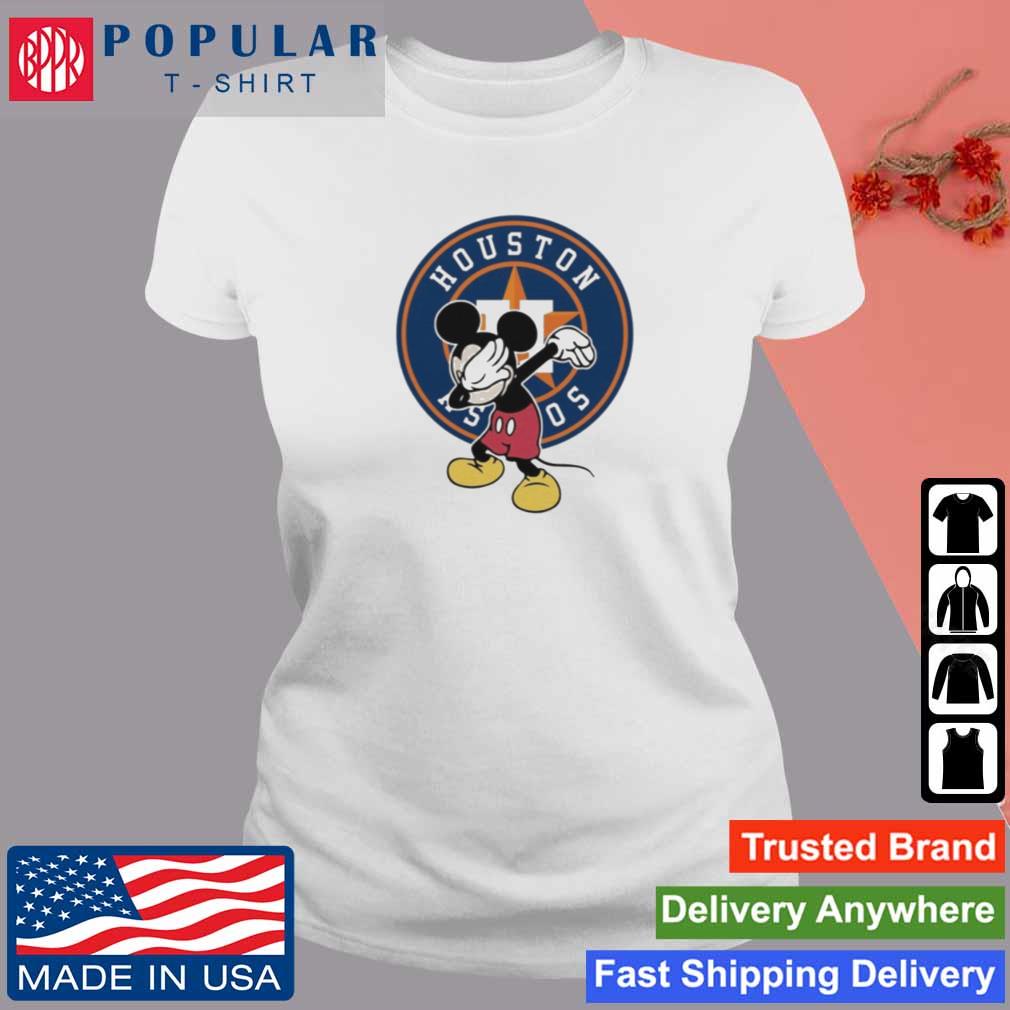 Houston Astros MLB Baseball Dabbing Mickey Disney Sports Shirt