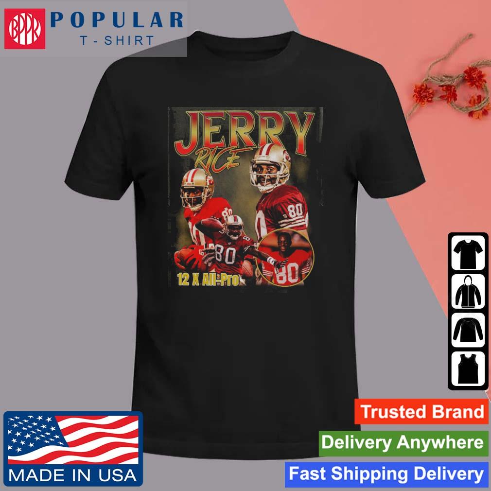 Vintage 90's San Francisco 49er's Jerry Rice 80 Red & 