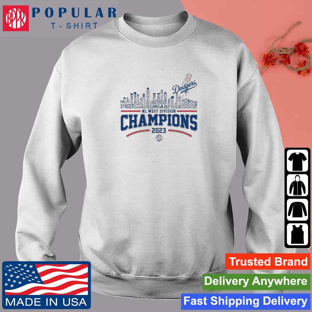 Official 2023 MLB NL West Champions The Los Angeles Dodgers Poster Shirt,  hoodie, sweater, long sleeve and tank top