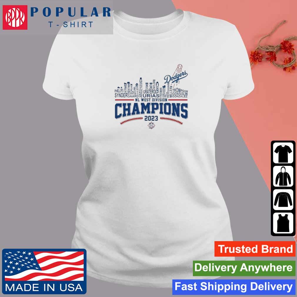 Los Angeles Dodgers Skyline 2023 Nl West Division Champions T