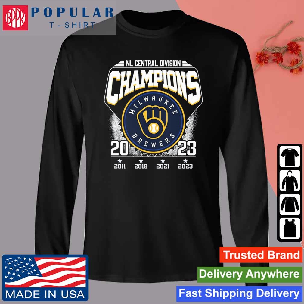 Brewers NL Central Division championship merch at Team Store