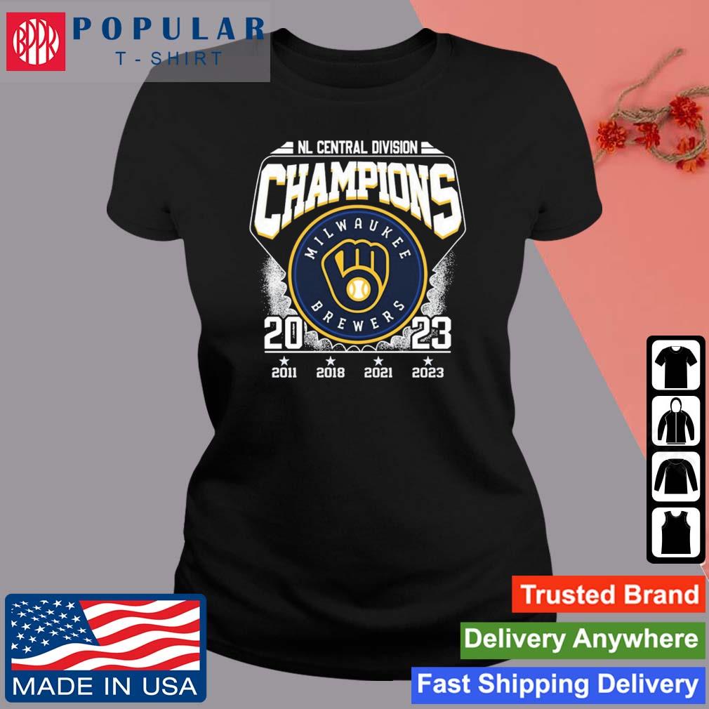 NL Central Division Champions Milwaukee Brewers 2011 2018 2021 2023  T-Shirt, hoodie, sweater, long sleeve and tank top