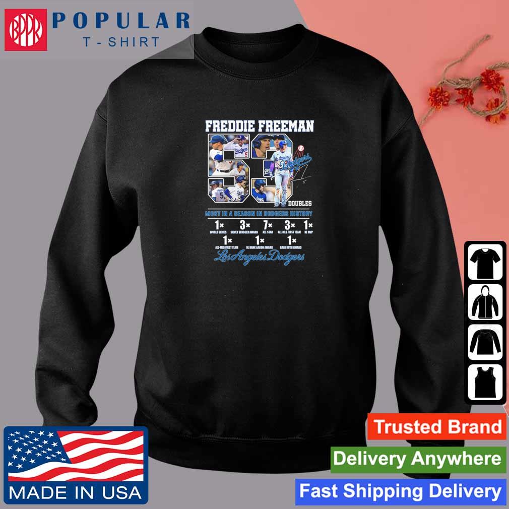 Freddie Freeman 53 Doubles Most In A Season In Dodgers History Clogs Crocs  Shirt, hoodie, sweater, long sleeve and tank top