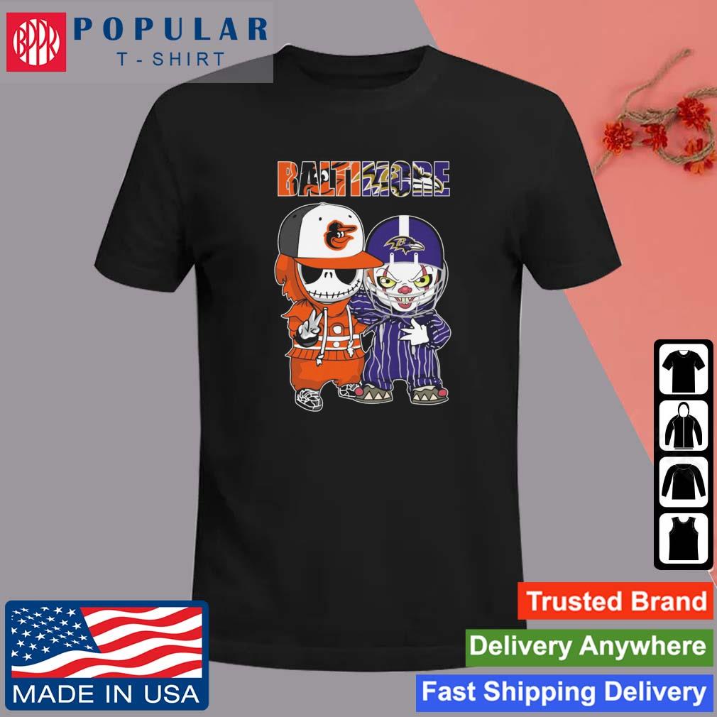Jack Skellington Baltimore Orioles And Pennywise Baltimore Ravens