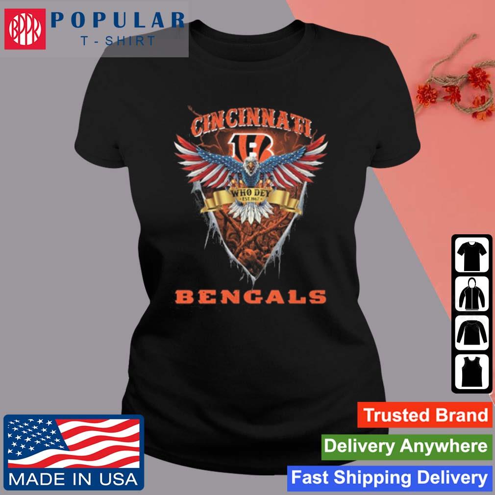 Original NFL US Eagle Who Dey Cincinnati Bengals T-Shirt, hoodie