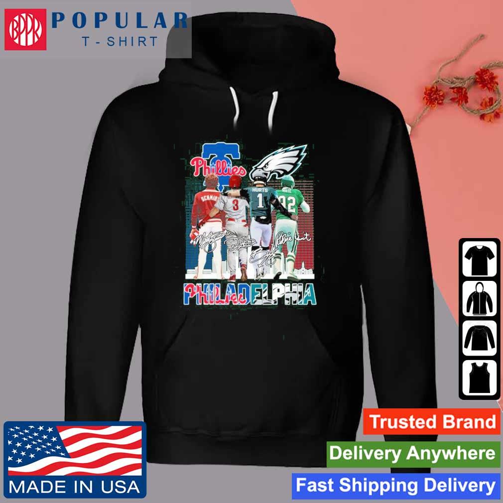 Philadelphia Team Sport Back Phillies And Eagles Signatures 2023 Shirt,  hoodie, sweater, long sleeve and tank top