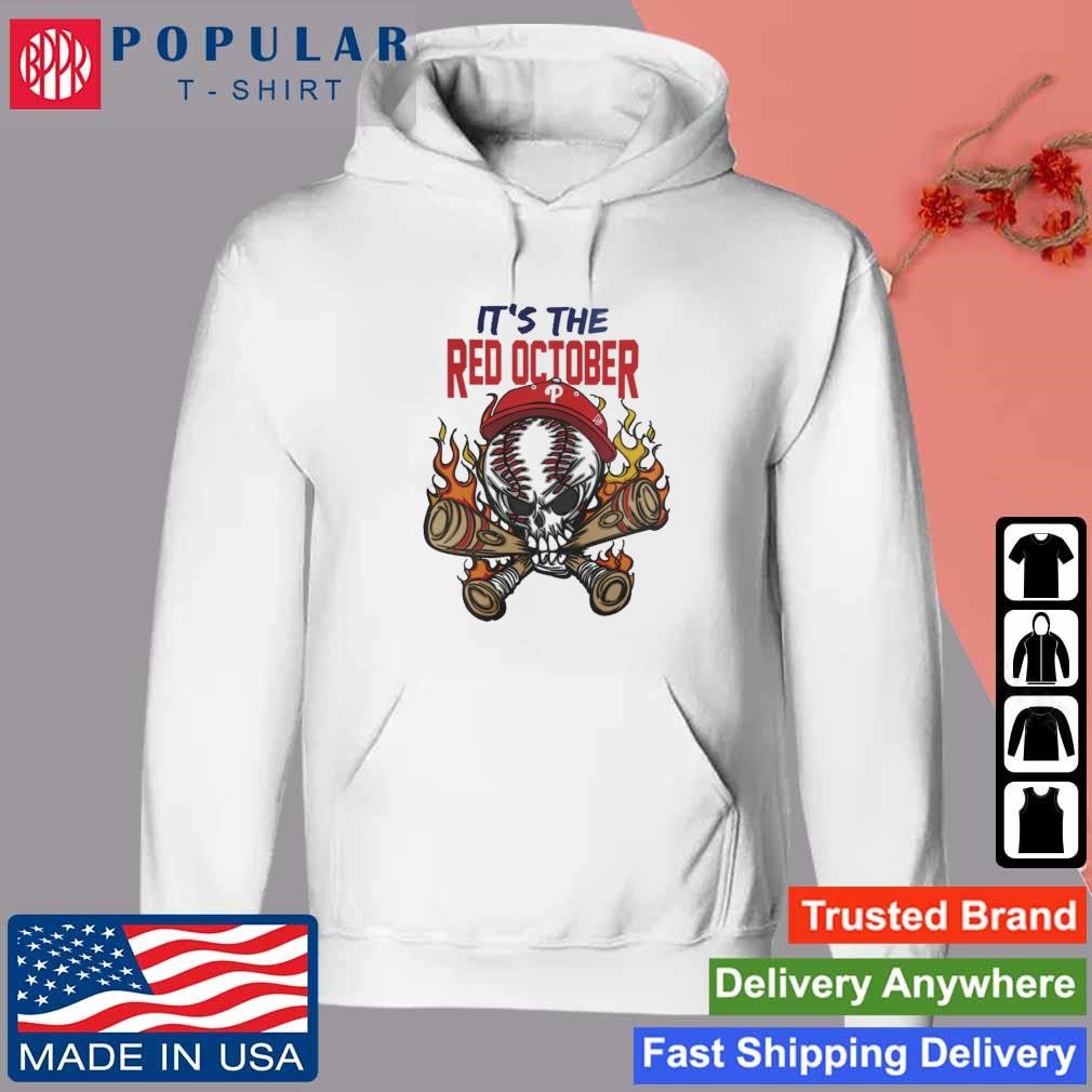 Official Red October Phillies TShirt Hoodie Tank-Top Quotes