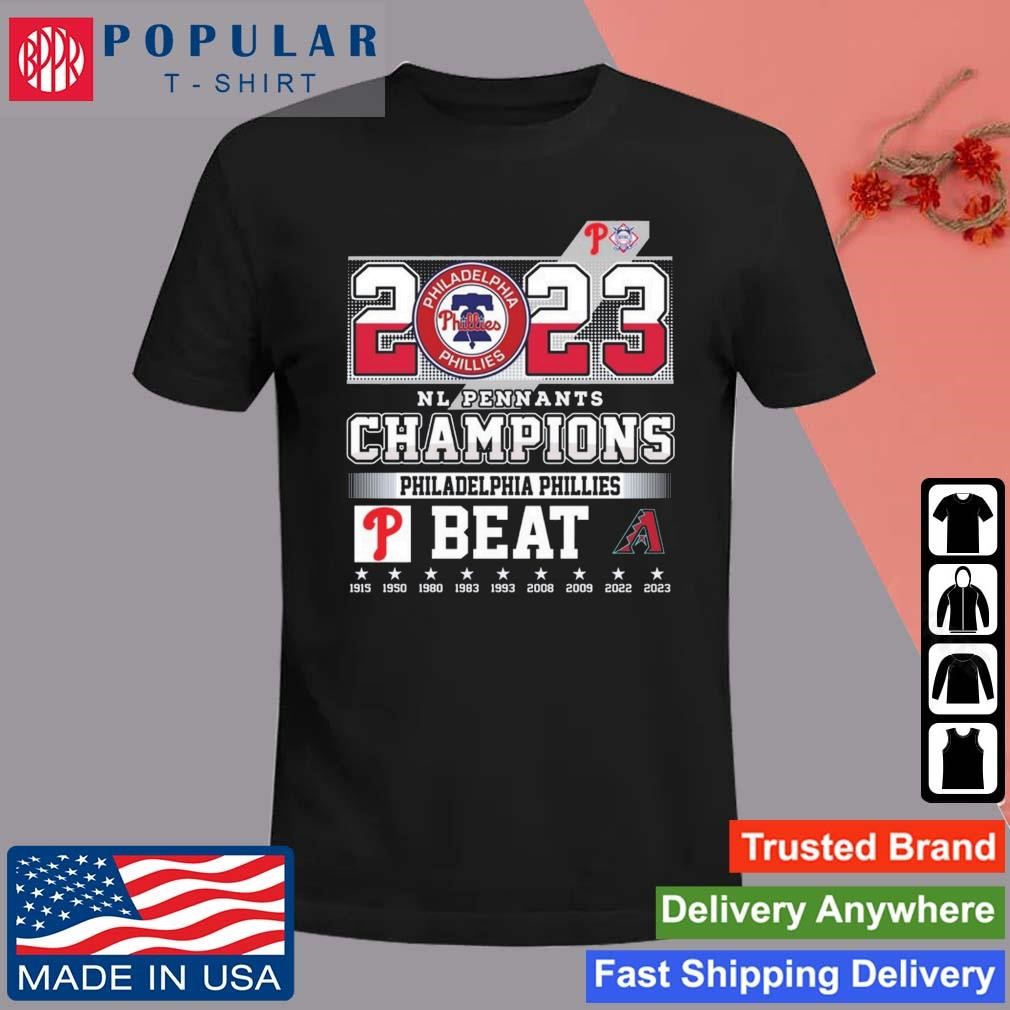 Philadelphia Phillies 3X National League Champions Shirt - Teespix - Store  Fashion LLC