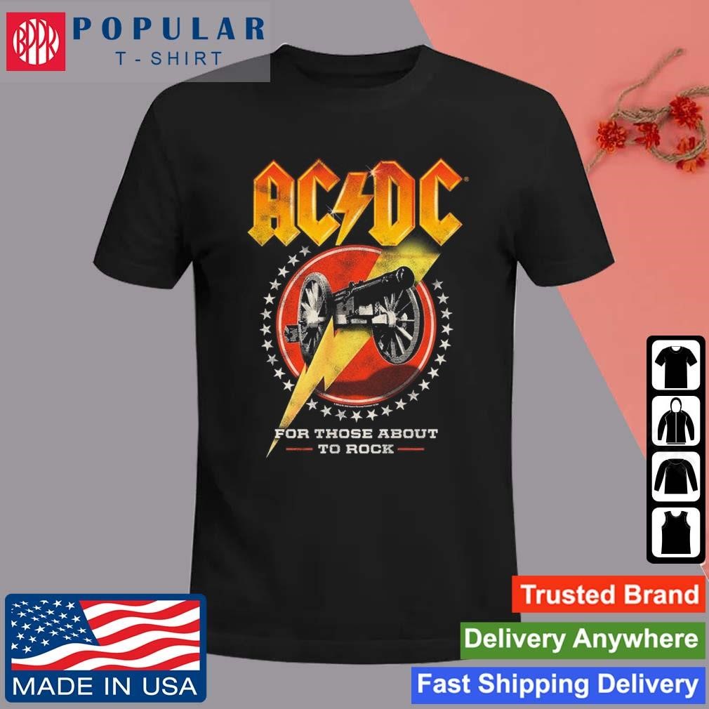 Acdccanon For Those About To Rock Shirt Acdc Retro Band Tee Vintage  Sweatshirt Hoodie T-Shirt Unisex - TeebyHumans
