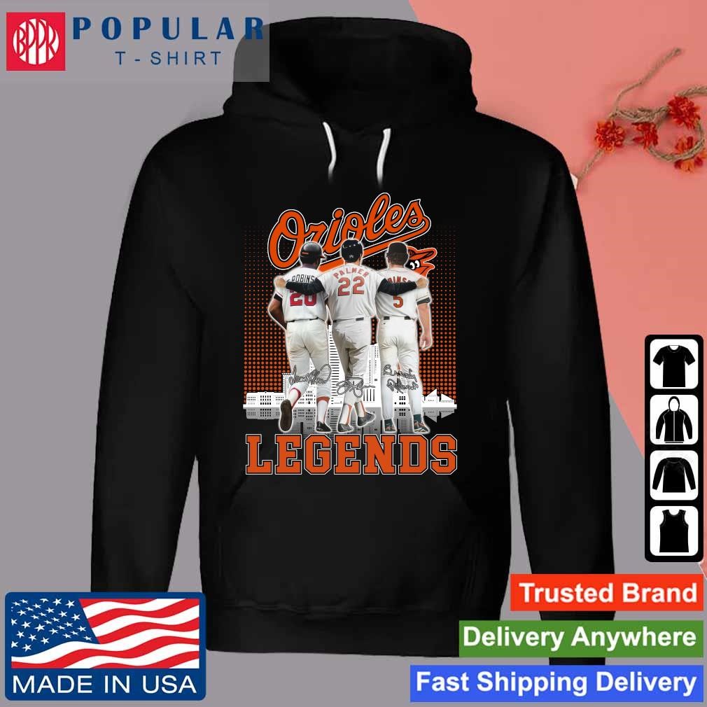 Legends Jim Palmer Brooks Robinson And Frank Robinson Baltimore Orioles  Signatures Shirt, hoodie, sweater, long sleeve and tank top