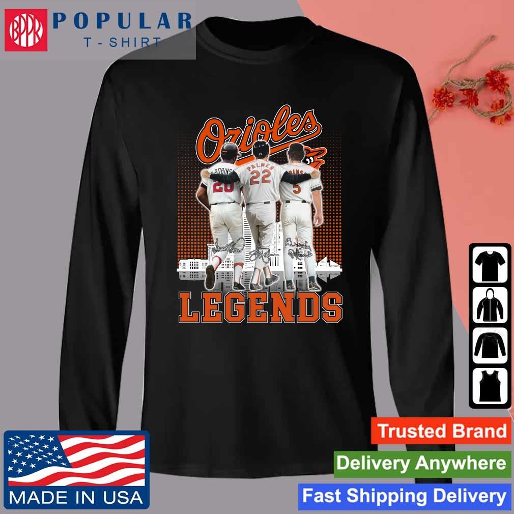 Baltimore Orioles Frank Robinson Jim Palmer Brooks Robinson signature  Legends shirt, hoodie, sweater, long sleeve and tank top