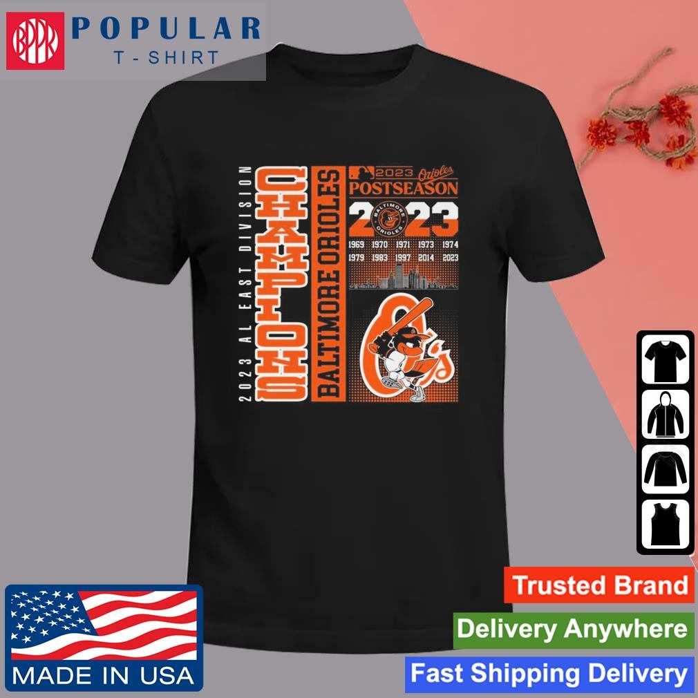 Awesome baltimore Orioles AL East Division Champions 2023 T-shirt, hoodie,  sweater, long sleeve and tank top