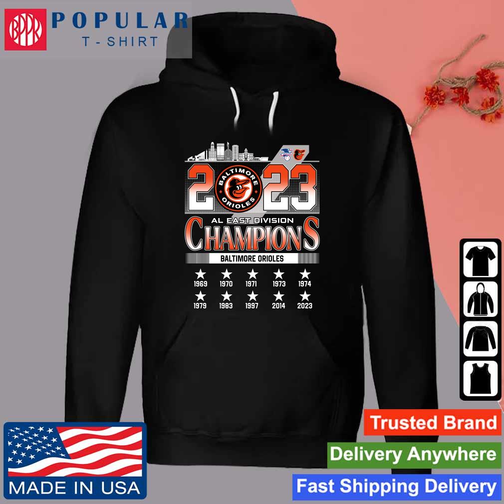 Baltimore Orioles 2023 AL East Division Champions Skyline Shirt