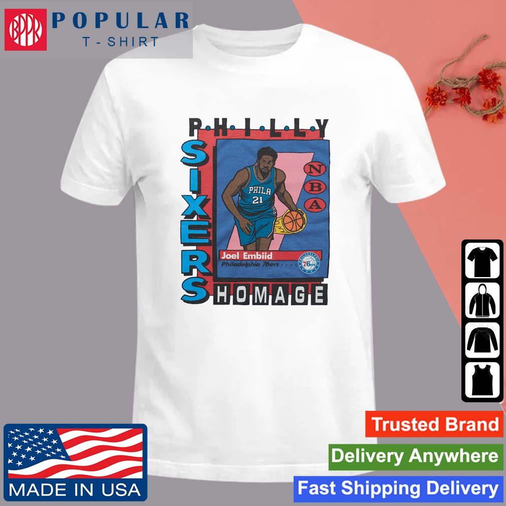 Official Philadelphia 76ers Joel Embiid T-Shirts, Joel Embiid 76ers Tees, Sixers  Shirts, Tank Tops