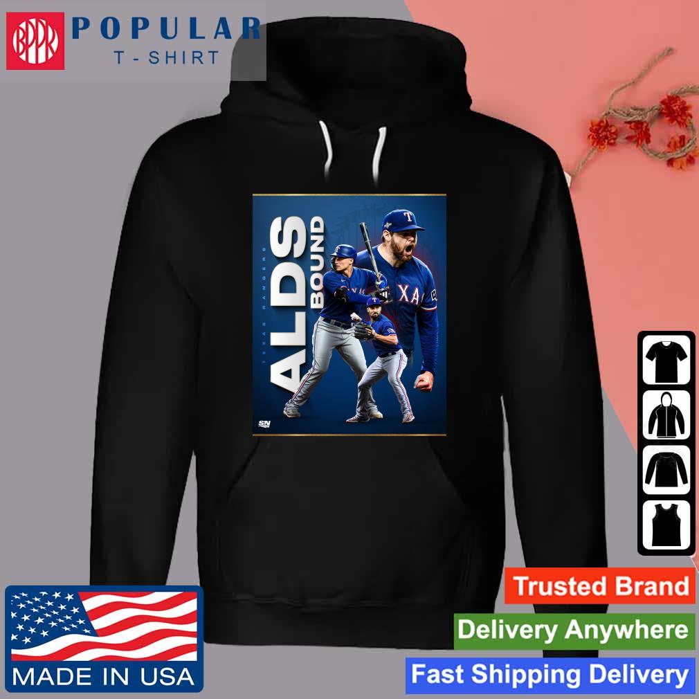 Official Texas Rangers ALDS Bound The Stakes Are Getting bigger In Texas  2023 T-Shirt, hoodie, sweater, long sleeve and tank top