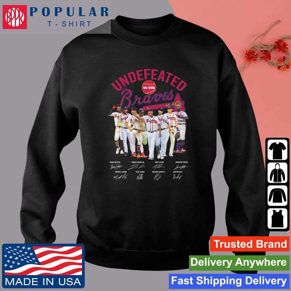 Stream Undefeated Perfect 100 Wins Atlanta Braves Signatures Shirt by  goduckoo