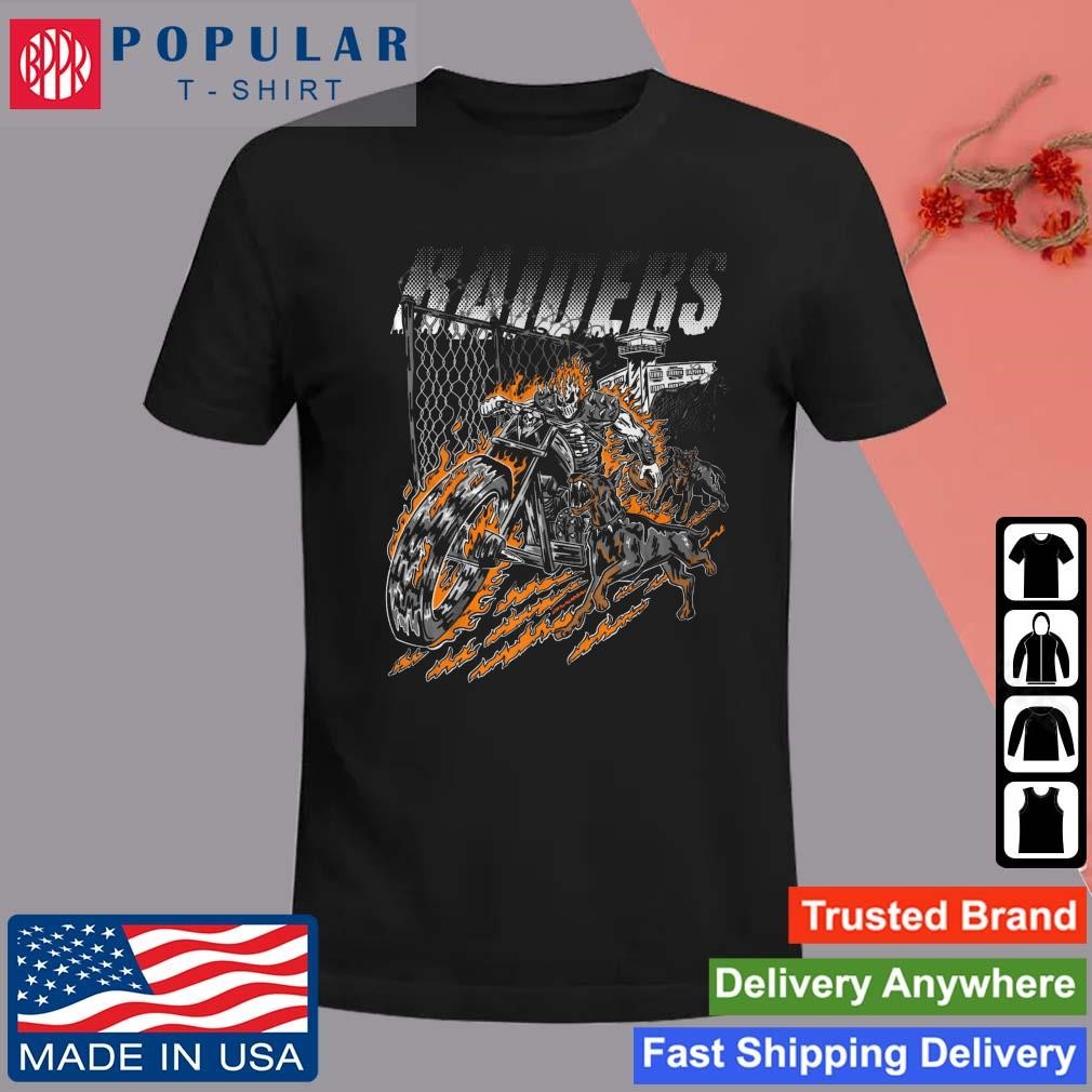 Las Vegas Raiders Skeleton Fire T Shirt