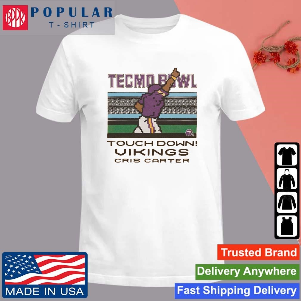 Original Tecmo Bowl Vikings Cris Carter T-Shirt