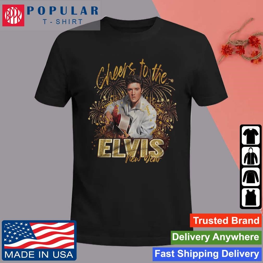Official Elvis Presley Cheers To The New Year 2024 T-Shirt