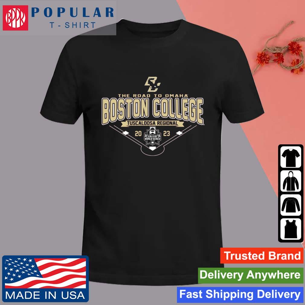 Official Boston College Baseball Road to Omaha 2023 Regional T-Shirt